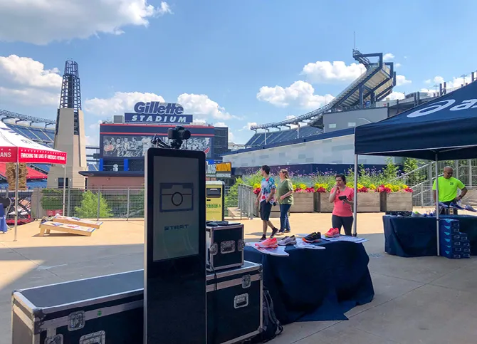Studio quality photo booth image from a New England event