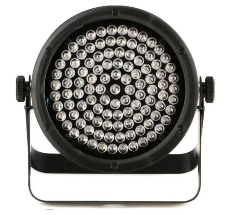 Uplighting setup at an event venue showing LED fixtures along the wall