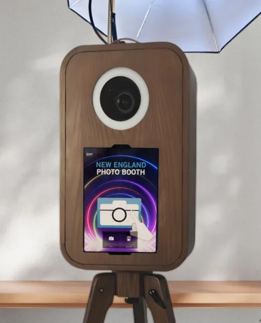 Flashback booth with ring light at event