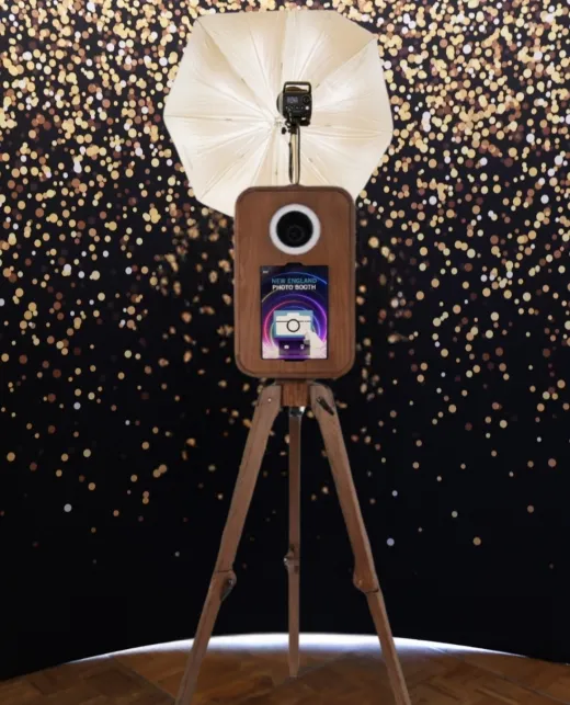 Flashback booth at corporate trade show