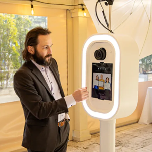 LuxPod print and share gallery screen