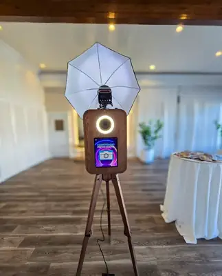 Flashback Booth at a wedding reception