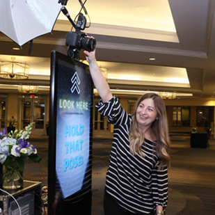 Onsite Technician Adjusts Photo Booth Camera