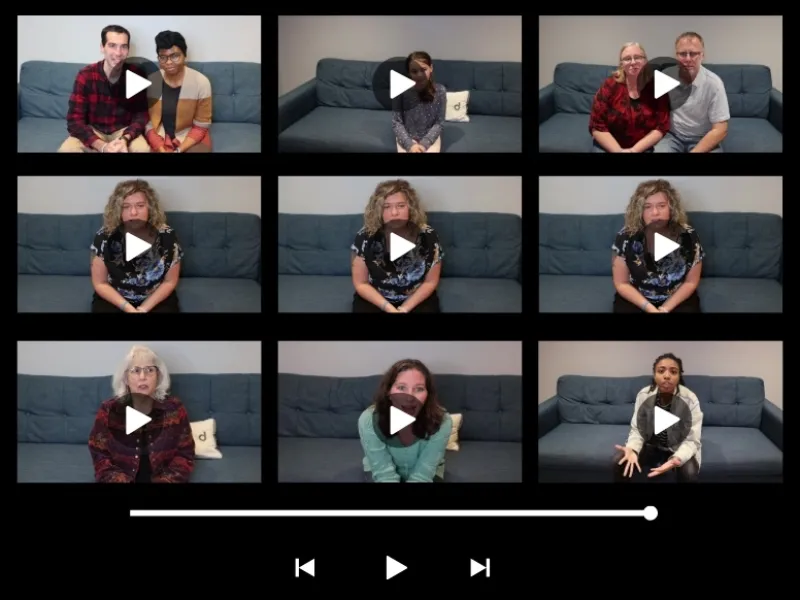 Confessional Booth setup with backdrop at celebration