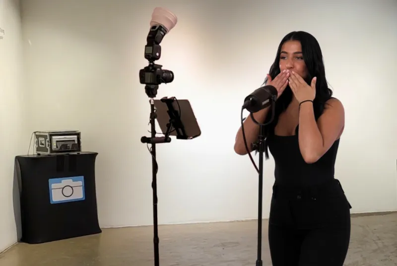 Confessional Booth display at event venue ready for guests