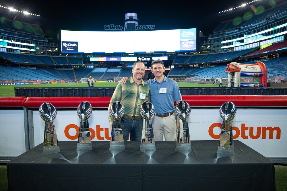 Corporate sponsor activation coverage at Gillette Stadium