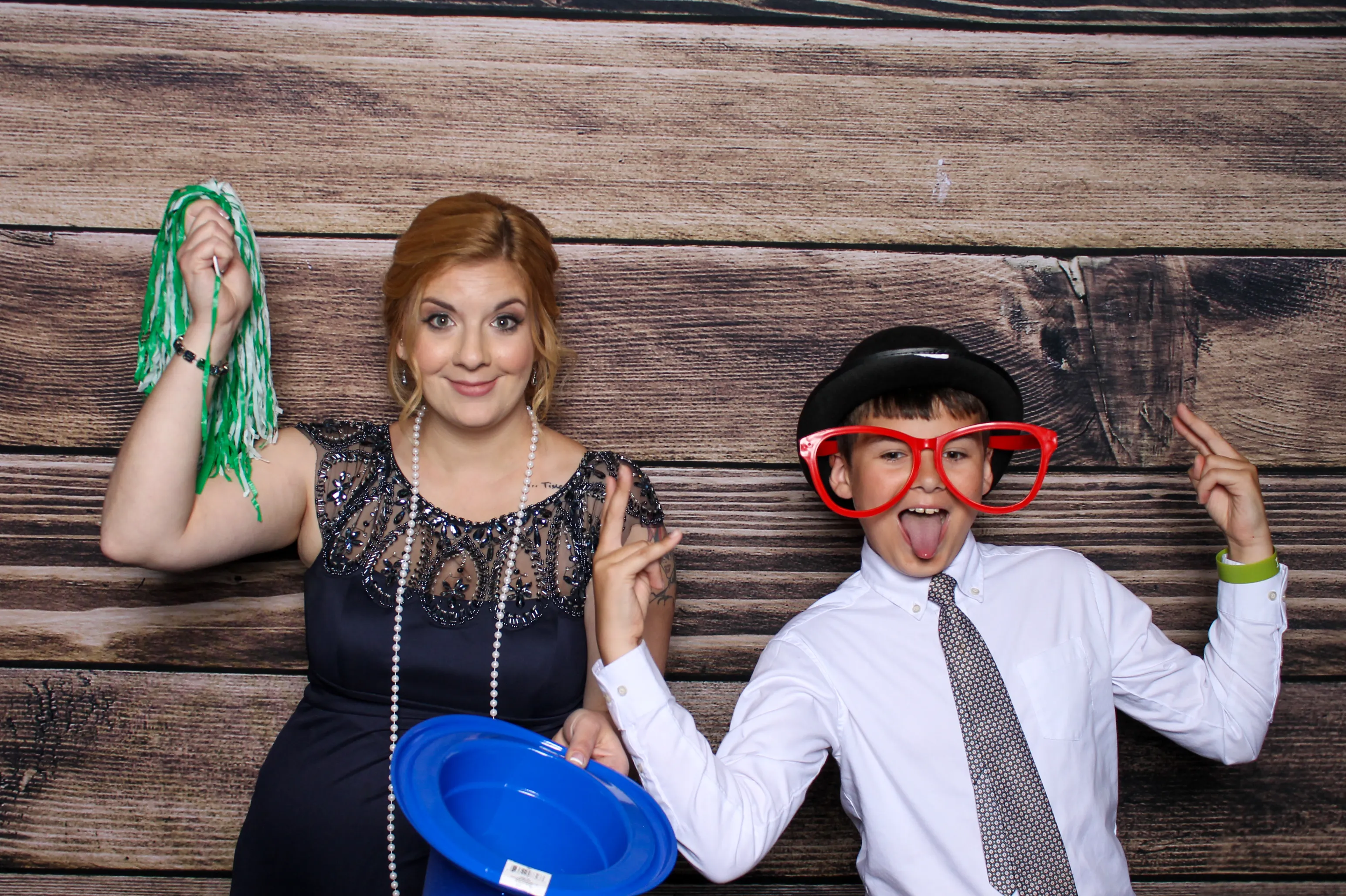 School dance photo booth photo