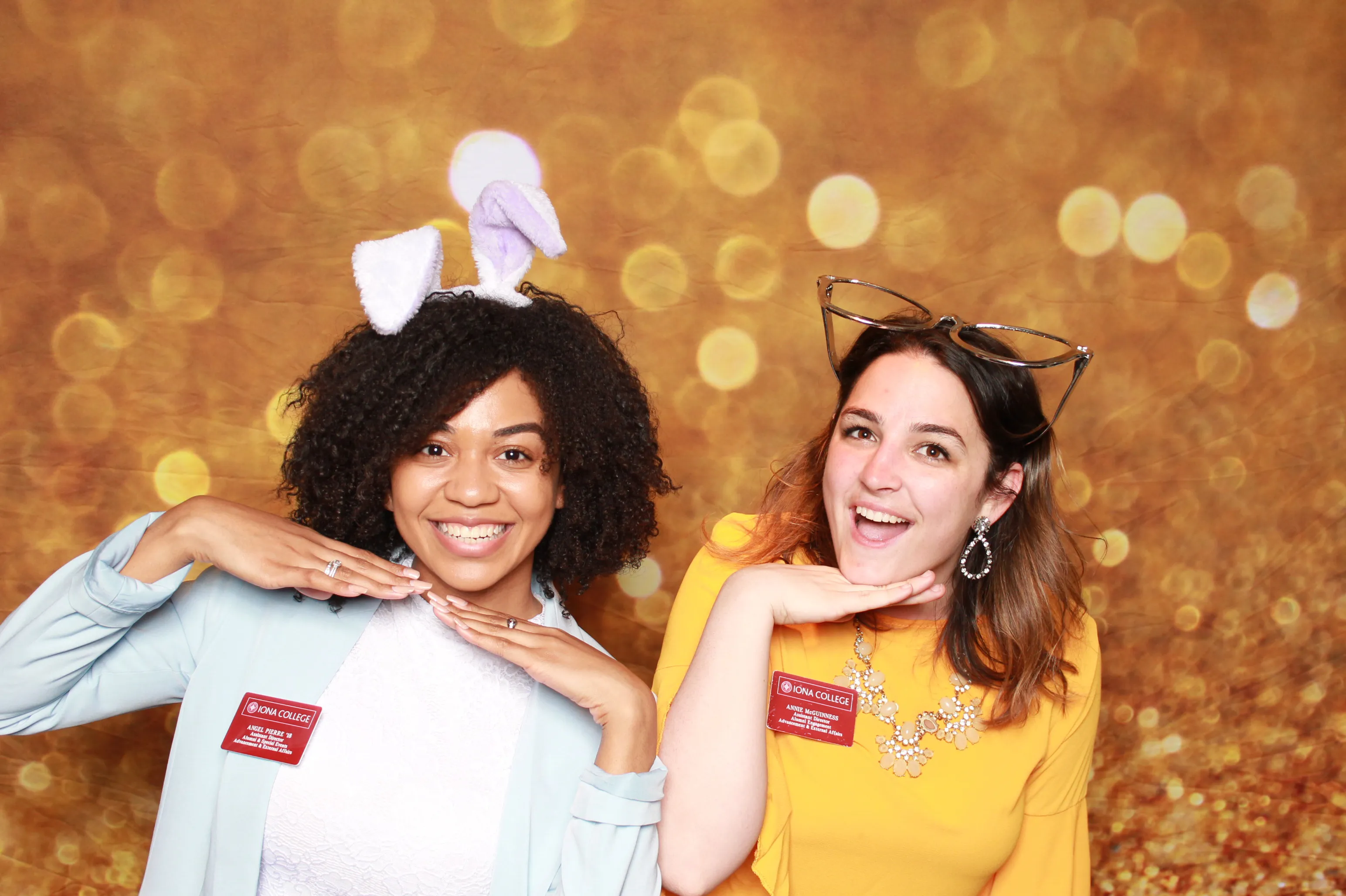 Corporate party photo booth photo