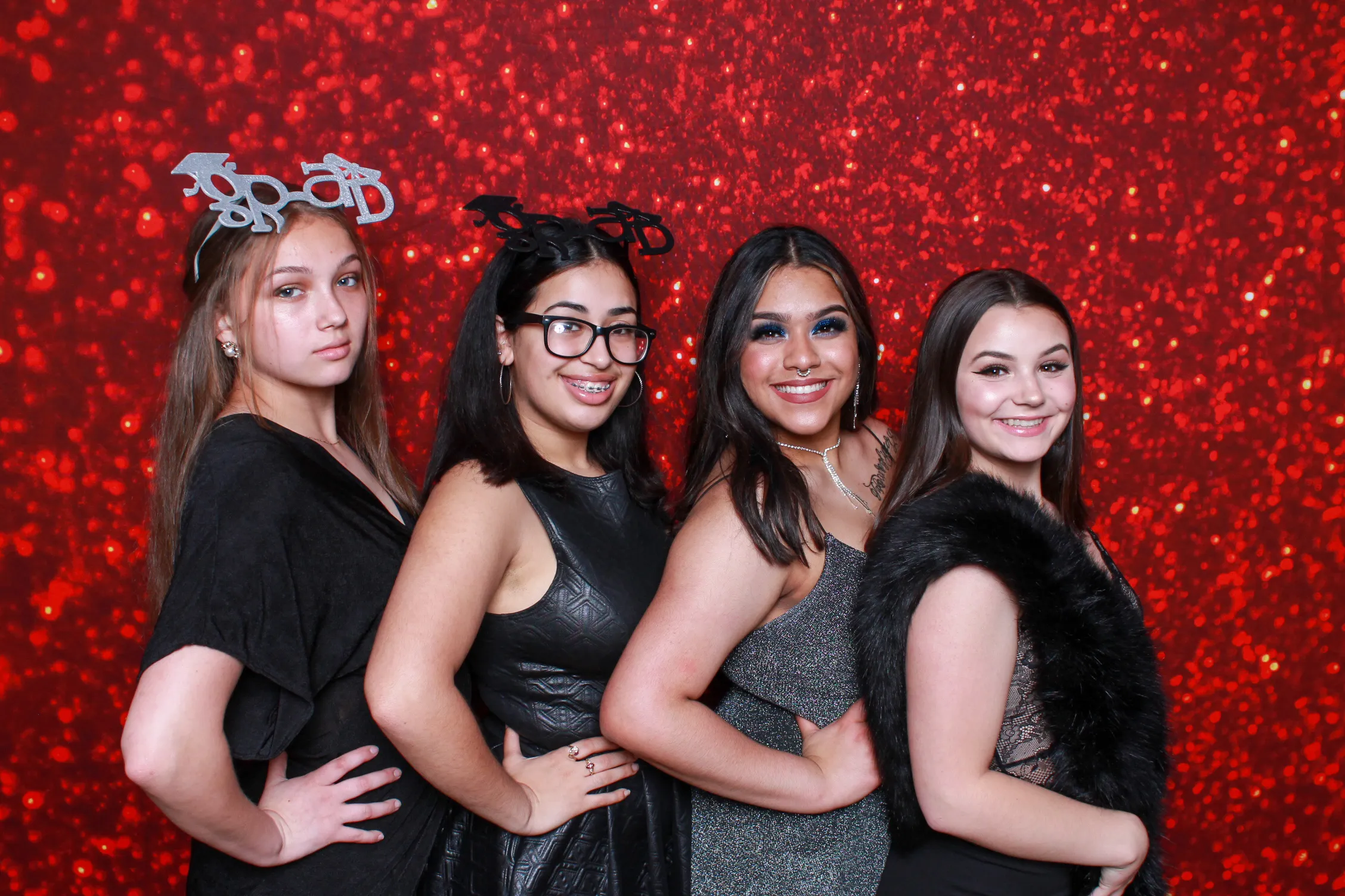 School prom photo booth photo