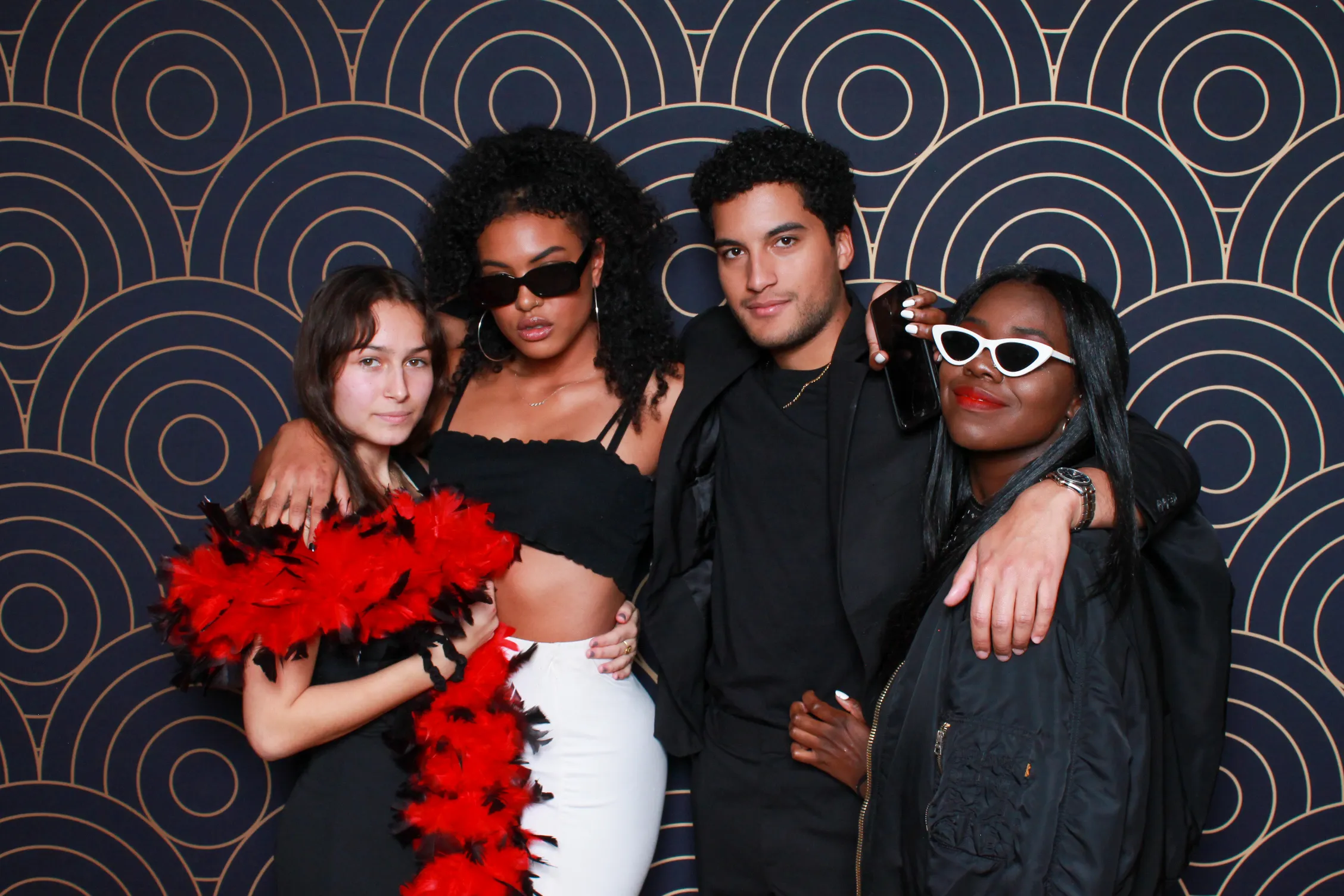 Birthday party photo booth photo