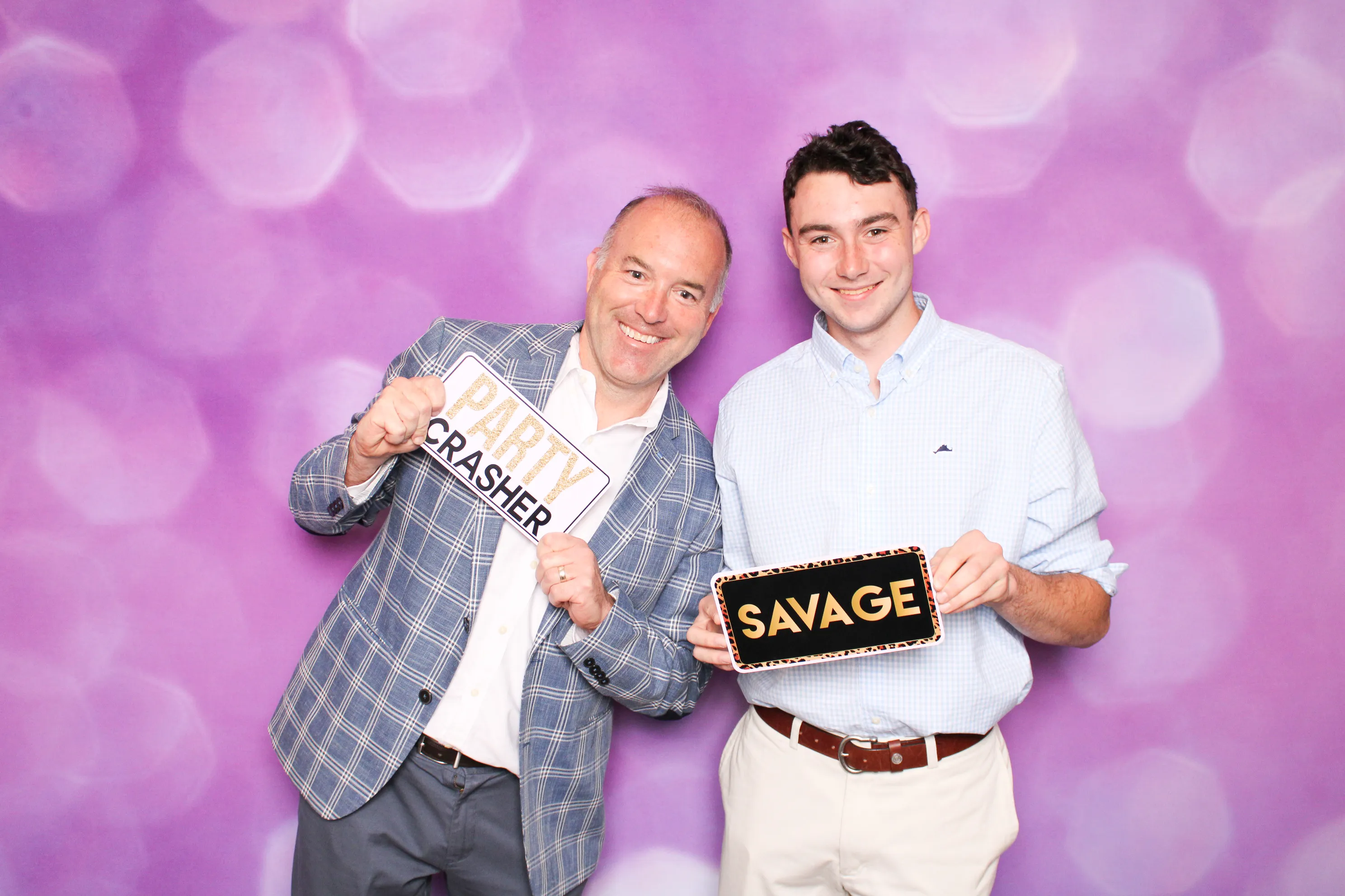 Bar mitzvah family posing at photo booth