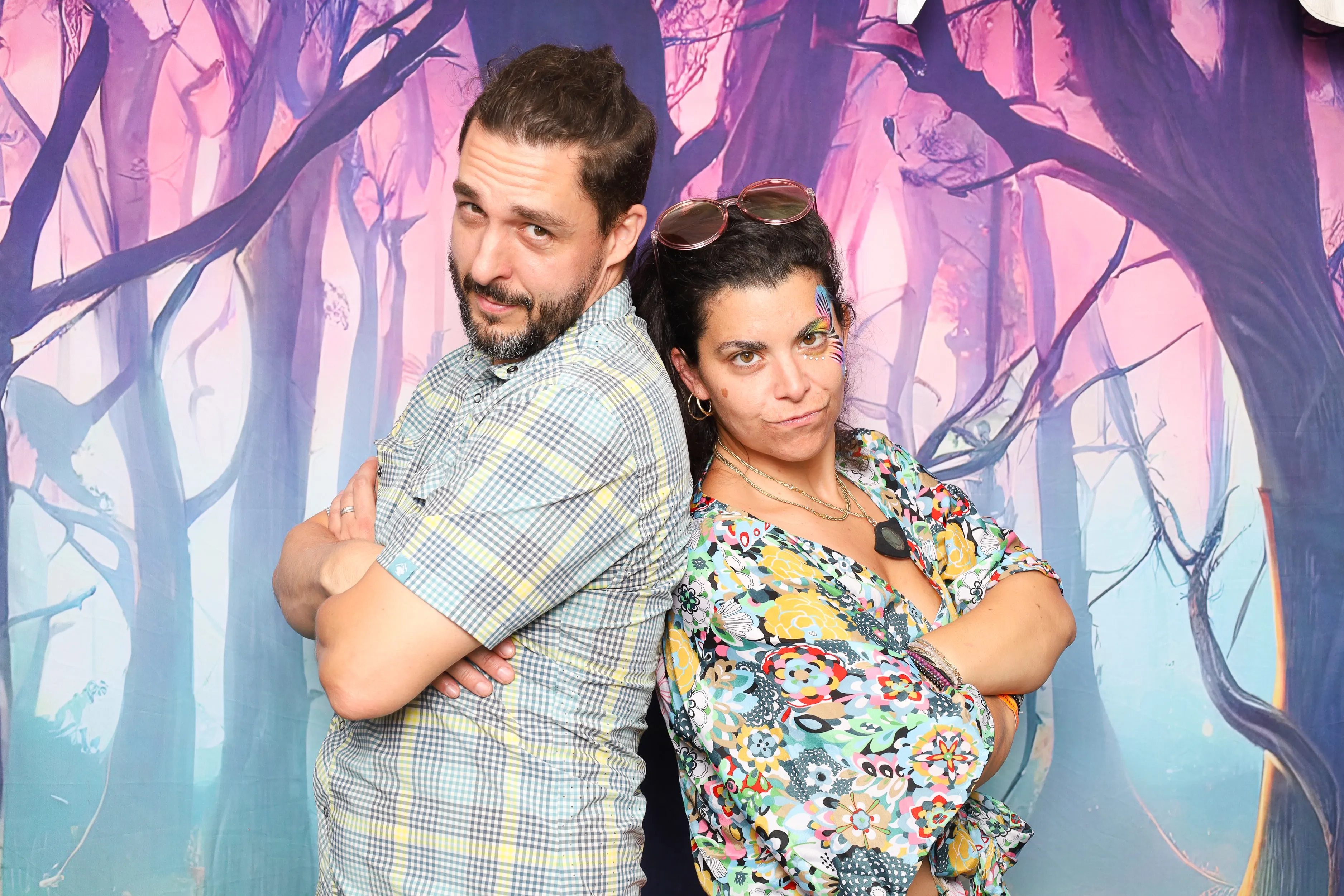 Corporate team photo at event photo booth