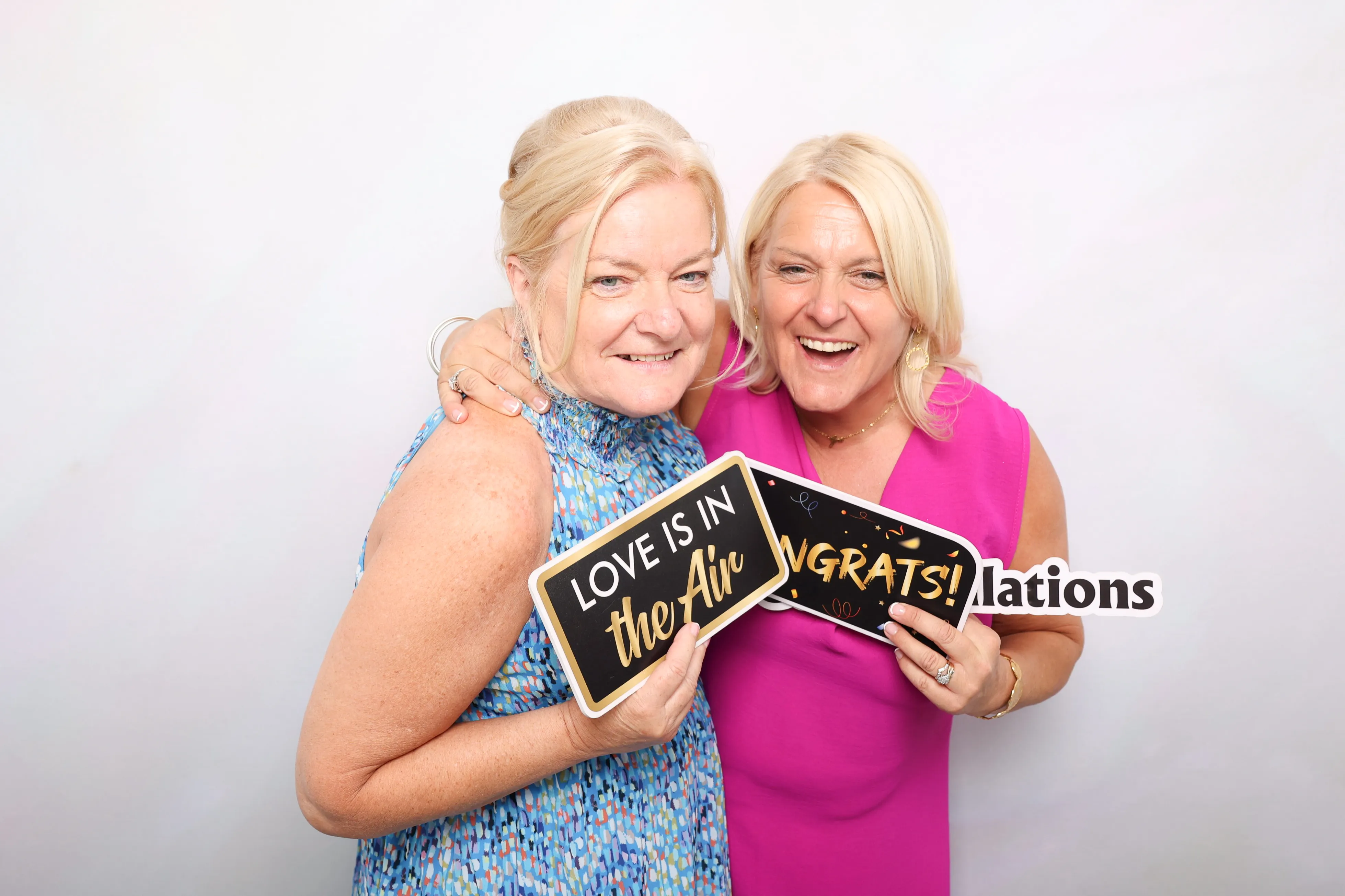 Corporate gala guests at photo booth