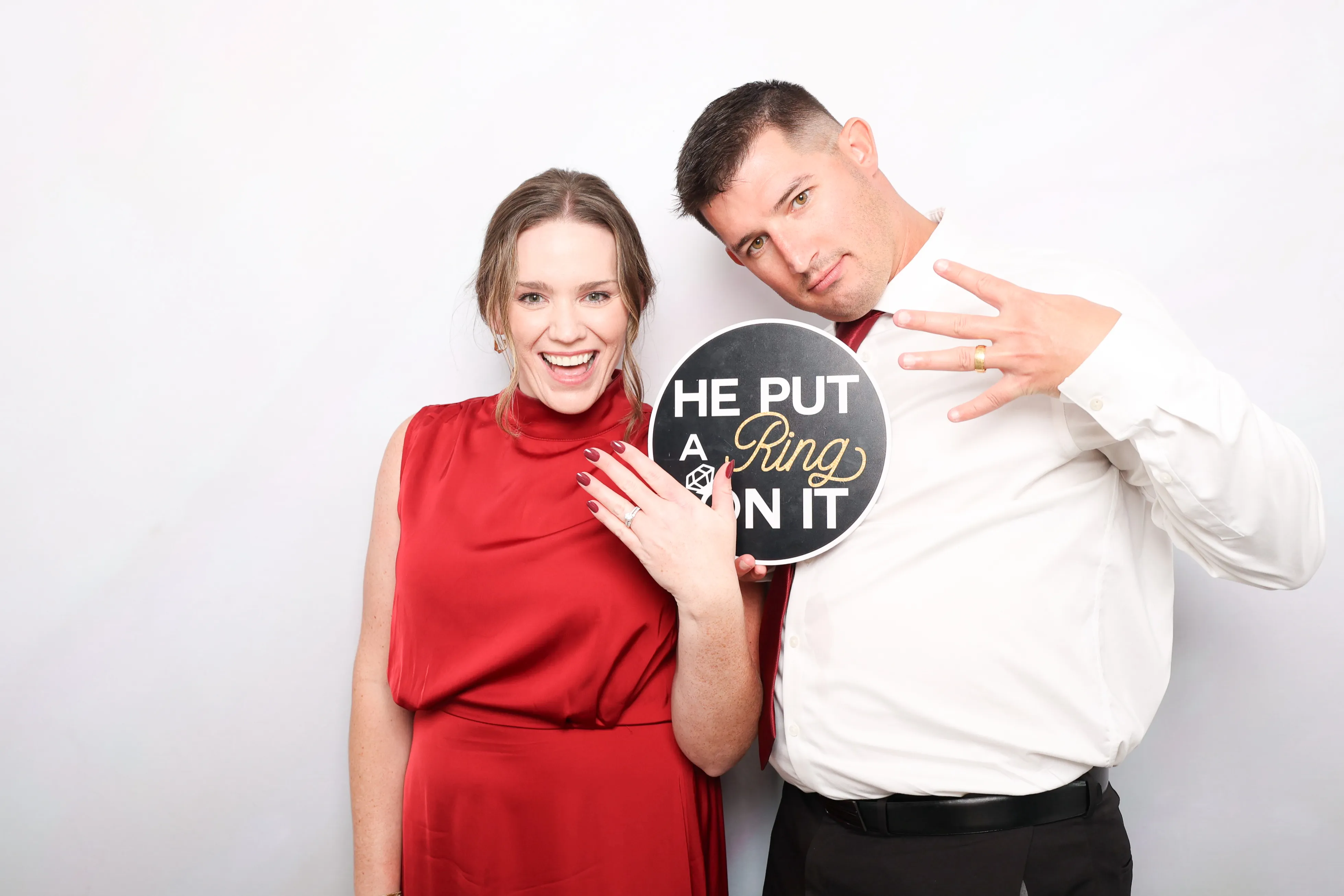 Mitzvah guests at open air photo booth