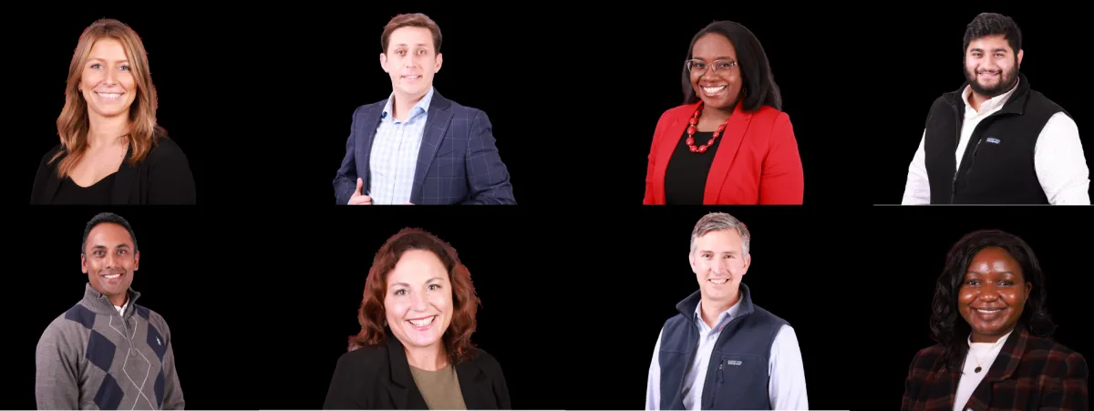 Corporate headshot session setup with professional lighting and backdrop