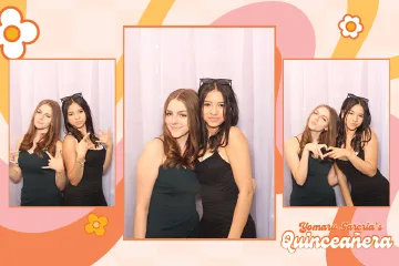 Merry Christmas Happy Holidays photo booth logo