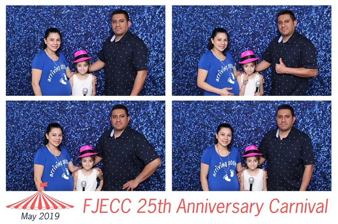 Grid 4 Bottom photo booth print layout sample