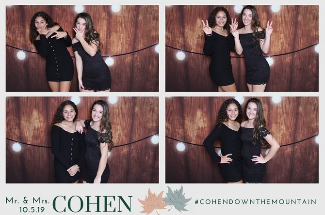 Grid 4 Bottom photo booth print layout sample