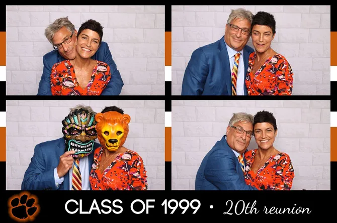 Grid 4 Bottom photo booth print layout sample