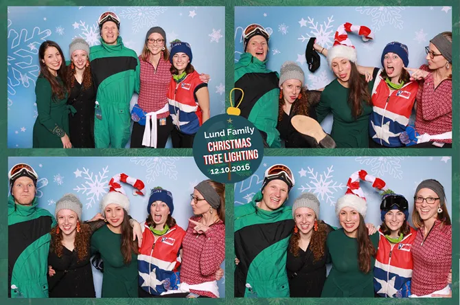 Grid 4 Center photo booth print layout sample