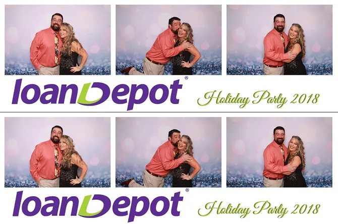 Horizontal Strip 3 photo booth print layout sample