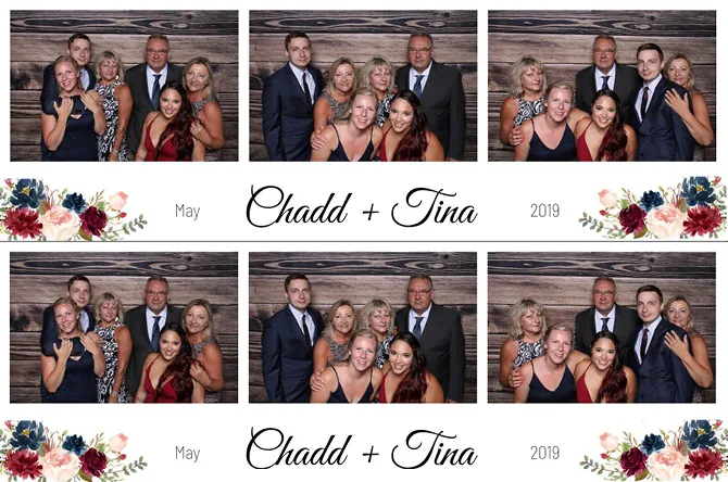 Horizontal Strip 3 photo booth print layout sample