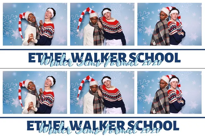 Horizontal Strip 3 photo booth print layout sample