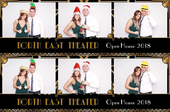 Horizontal Strip 3 photo booth print layout sample