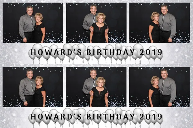 Horizontal Strip 3 photo booth print layout sample