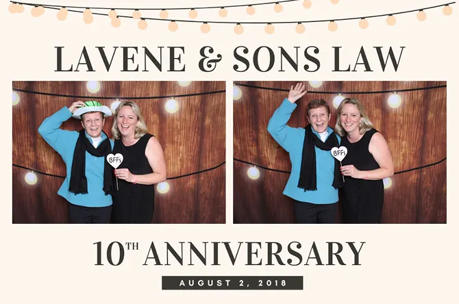 Horizontal 2 photo booth print layout sample