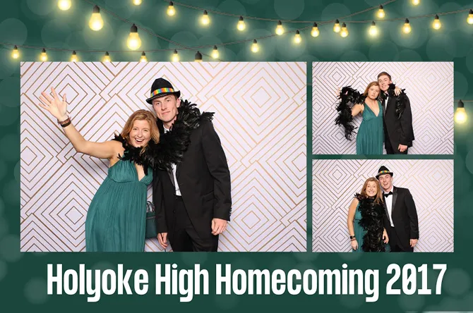 Horizontal 3 photo booth print layout sample