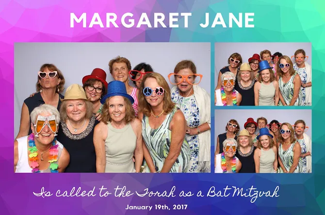 Horizontal 3 photo booth print layout sample