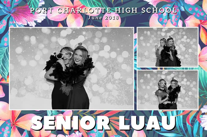 Horizontal 3 photo booth print layout sample