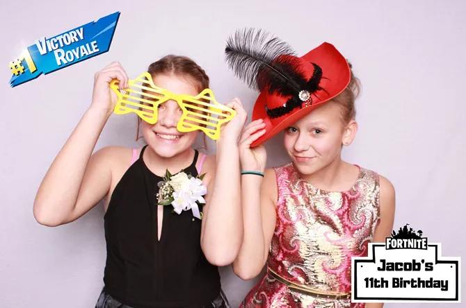 Single Pic photo booth print layout sample