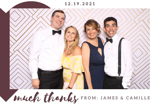 Single — Framed photo booth print layout sample