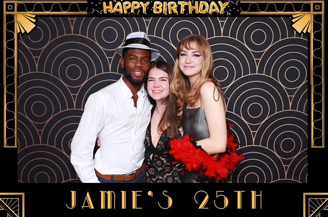 Single — Framed photo booth print layout sample