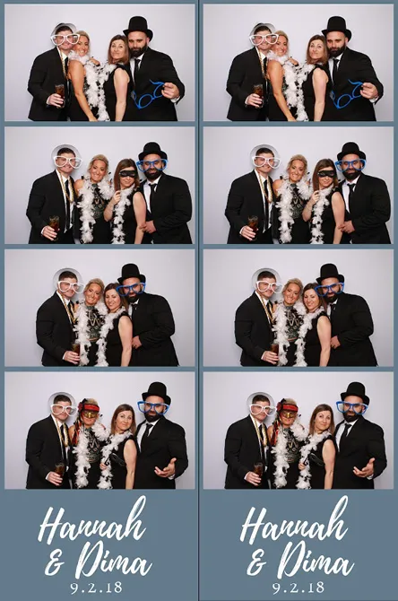 Strip 4 photo booth print layout sample