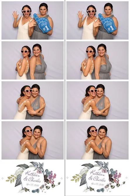 Strip 4 photo booth print layout sample