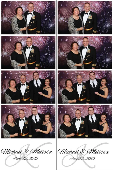 Strip 4 photo booth print layout sample