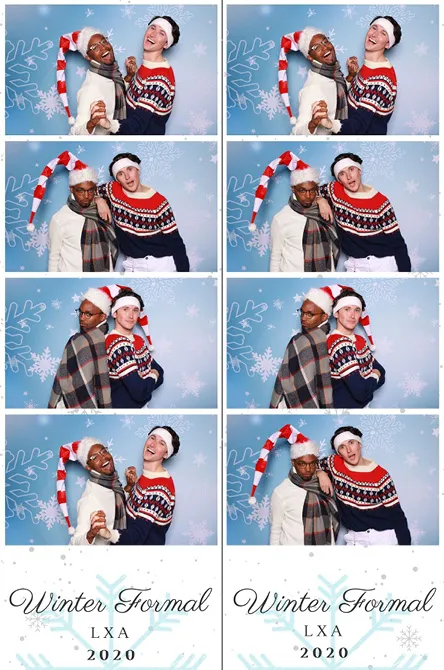 Strip 4 photo booth print layout sample