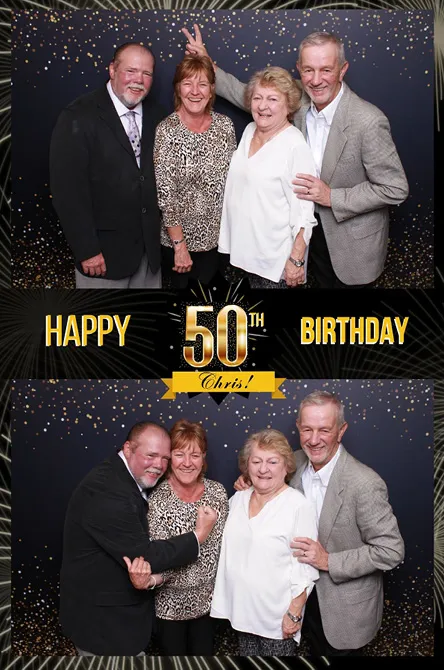 Vertical 2 photo booth print layout sample