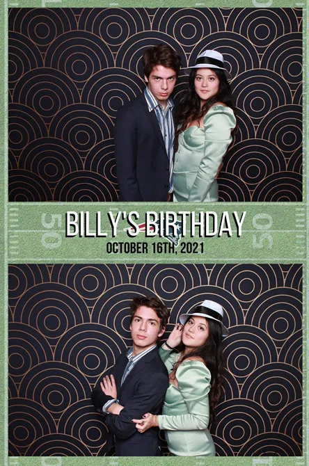 Vertical 2 photo booth print layout sample