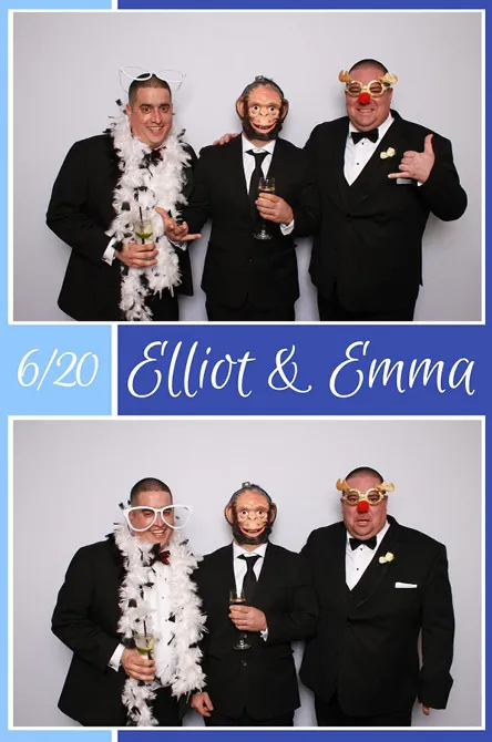 Vertical 2 photo booth print layout sample