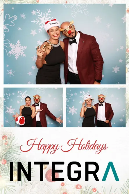 Vertical 3 photo booth print layout sample