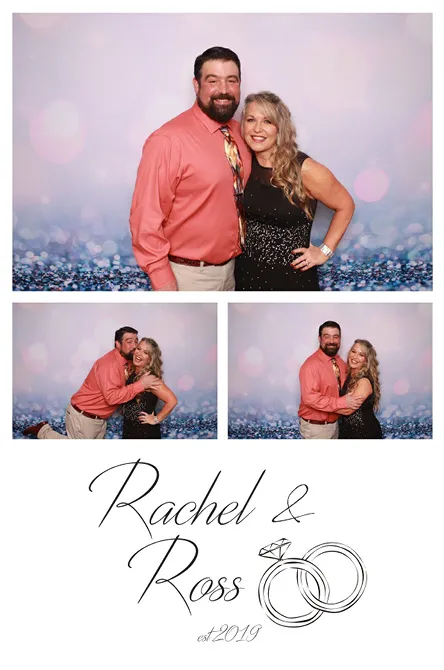Vertical 3 photo booth print layout sample
