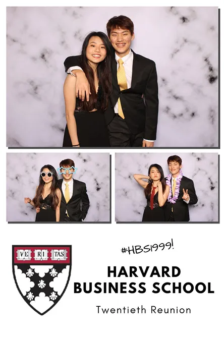 Vertical 3 photo booth print layout sample