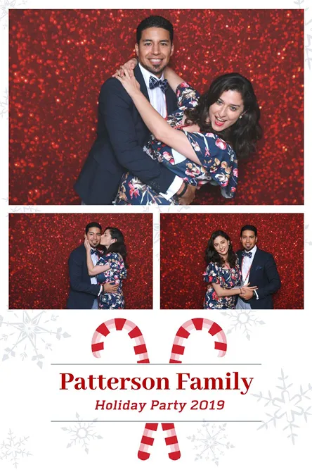 Vertical 3 photo booth print layout sample