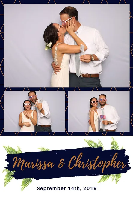 Vertical 3 photo booth print layout sample