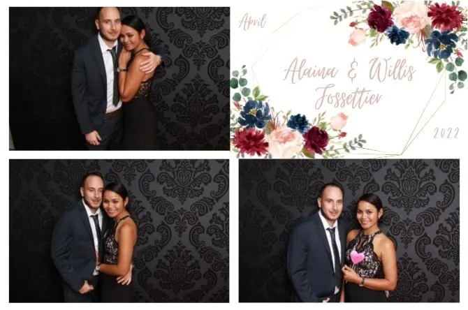 Grid 3 photo booth print layout sample