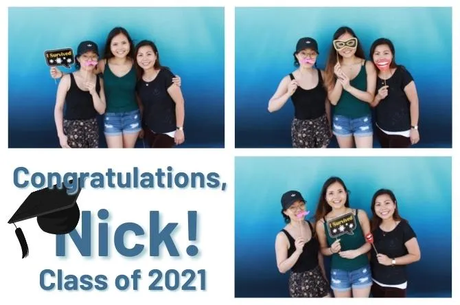 Grid 3 photo booth print layout sample